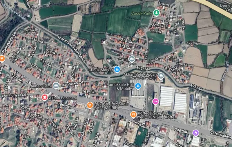 Denizli, Pamukkale, Satılık, Arsa — fotoğraf 1