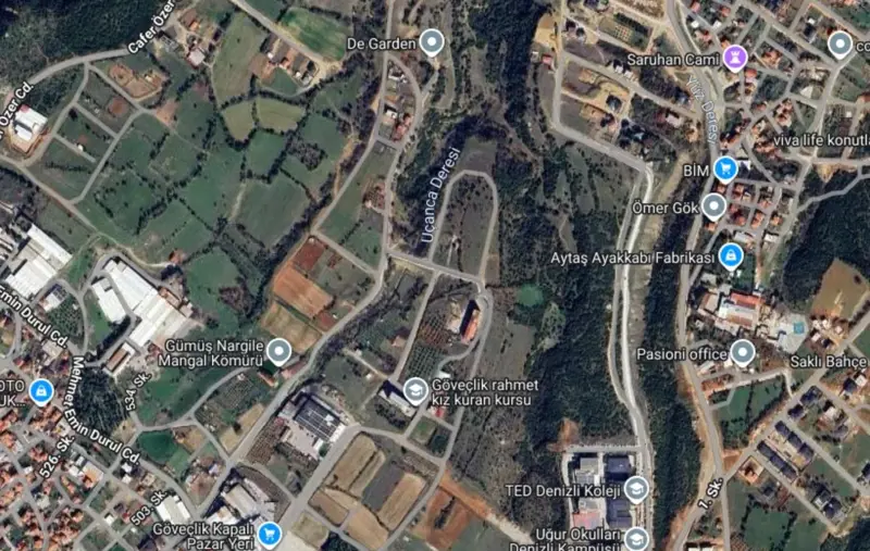 Denizli, Göveçlik, Arsa — fotoğraf 1