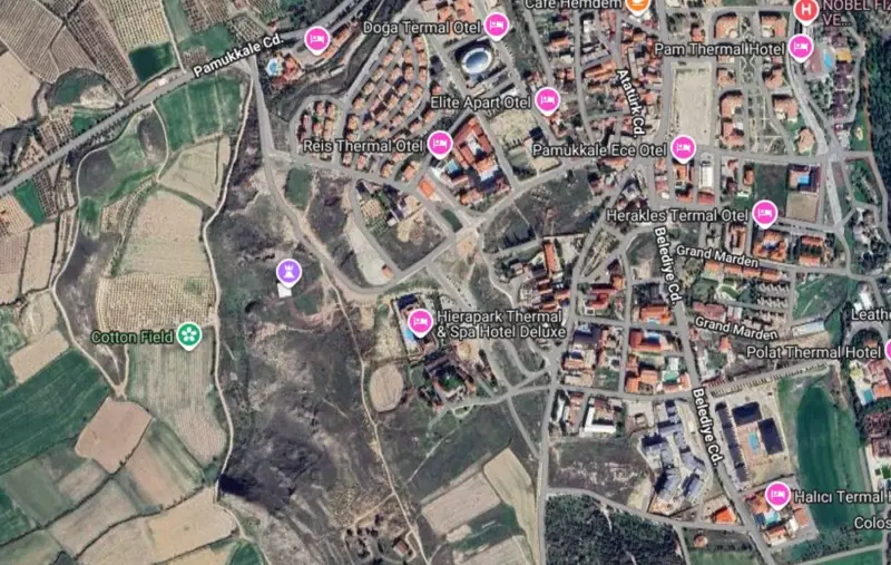 Denizli, Pamukkale, Satılık, Arsa — fotoğraf 1