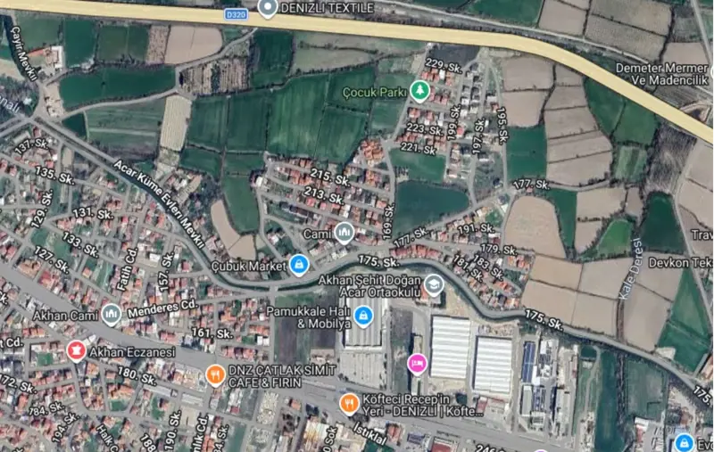 Denizli, Pamukkale, Satılık, Arsa — fotoğraf 1
