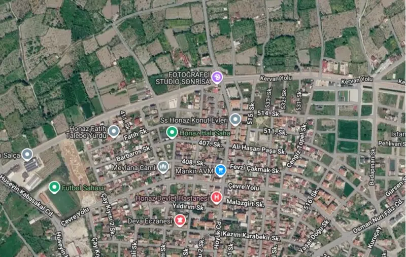 Denizli, Honaz, Satılık, Arsa — fotoğraf 1